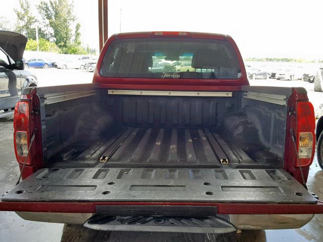 1N6AD07U46C419331 - 2006 NISSAN FRONTIER C RED photo 9