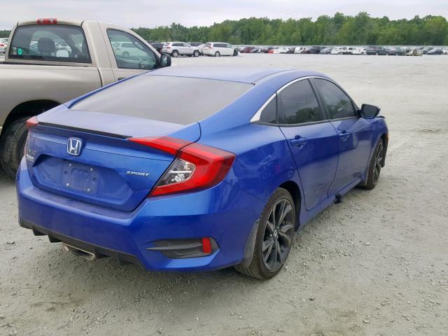 2HGFC2F8XKH513511 - 2019 HONDA CIVIC SPOR BLUE photo 4