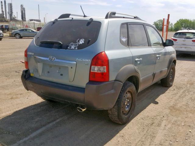 KM8JM12D96U404331 - 2006 HYUNDAI TUCSON GL BLUE photo 4