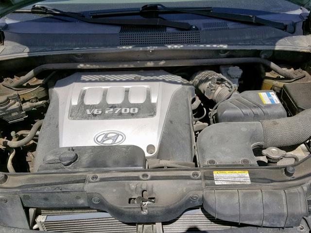 KM8JM12D96U404331 - 2006 HYUNDAI TUCSON GL BLUE photo 7