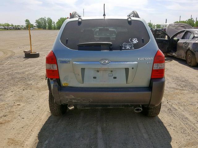 KM8JM12D96U404331 - 2006 HYUNDAI TUCSON GL BLUE photo 9