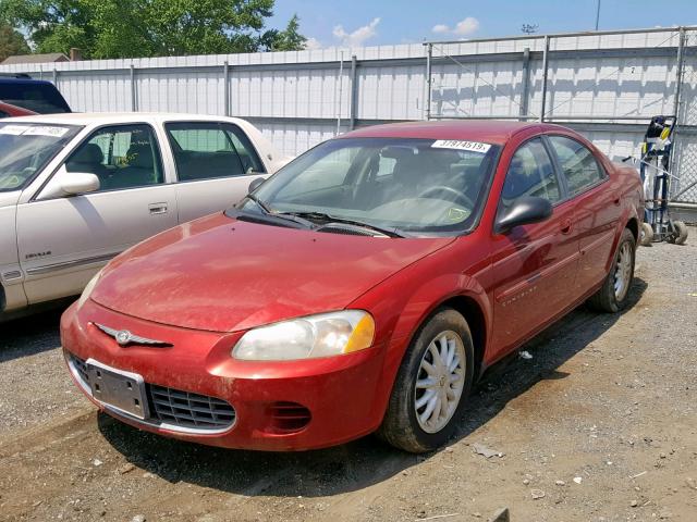 1C3EL46U91N720131 - 2001 CHRYSLER SEBRING LX RED photo 2