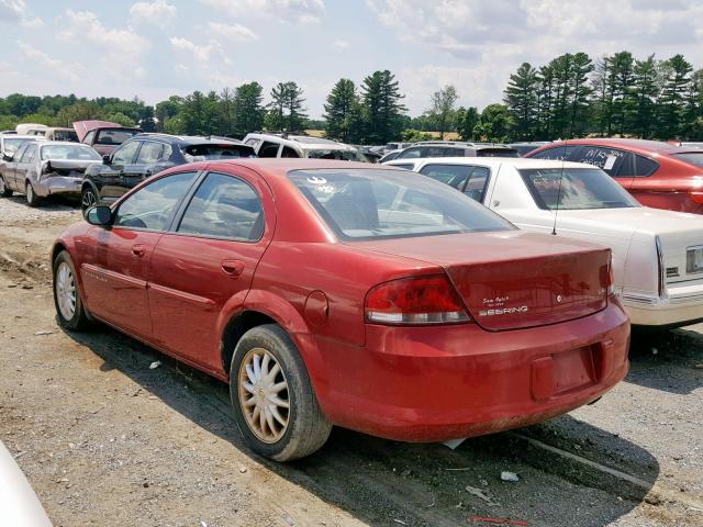 1C3EL46U91N720131 - 2001 CHRYSLER SEBRING LX RED photo 3