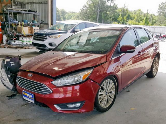 1FADP3N29GL330498 - 2016 FORD FOCUS TITA RED photo 2