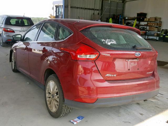 1FADP3N29GL330498 - 2016 FORD FOCUS TITA RED photo 3