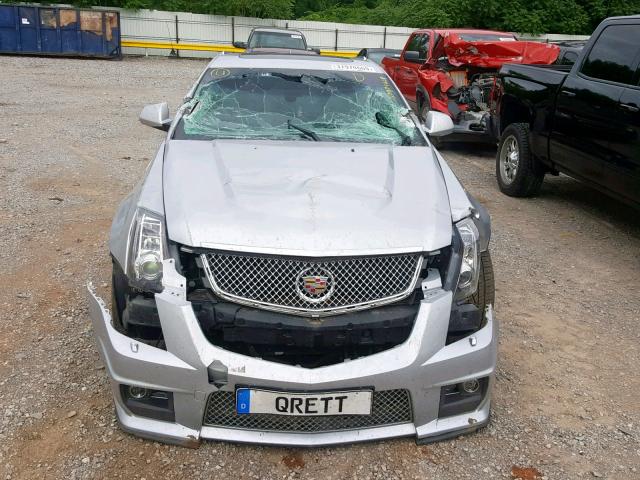 1G6DV8EP3D0114347 - 2013 CADILLAC CTS-V SILVER photo 9