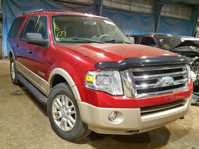 1FMFK18587LA20706 - 2007 FORD EXPEDITION RED photo 1