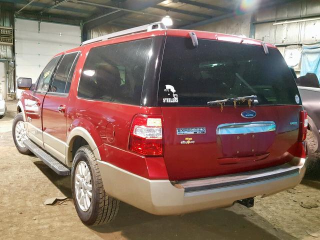 1FMFK18587LA20706 - 2007 FORD EXPEDITION RED photo 3