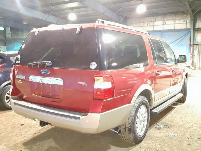 1FMFK18587LA20706 - 2007 FORD EXPEDITION RED photo 4