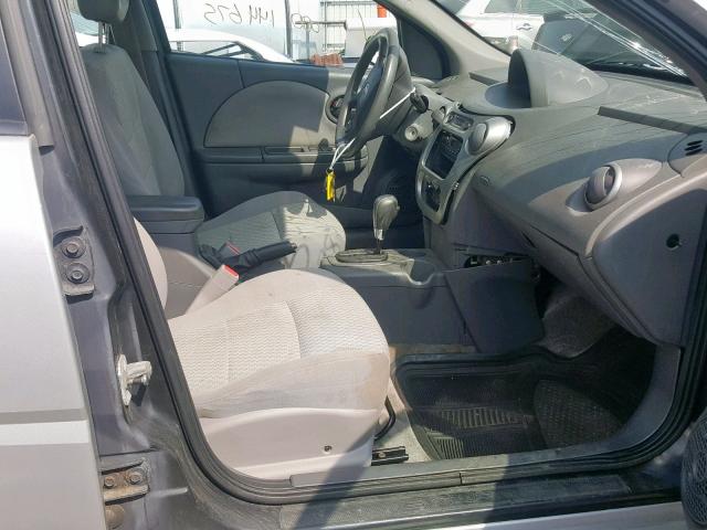 1G8AJ52F95Z160231 - 2005 SATURN ION LEVEL SILVER photo 5