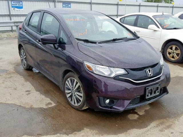 3HGGK5G89FM756841 - 2015 HONDA FIT EX MAROON photo 1