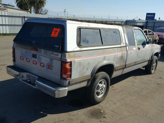 1B7GG23Y1RS632496 - 1994 DODGE DAKOTA GRAY photo 4