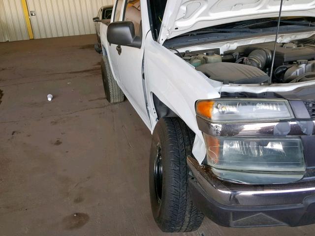 1GCDS13E278147537 - 2007 CHEVROLET COLORADO WHITE photo 9