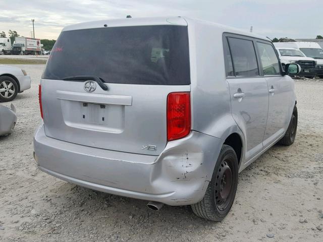JTLKE50E881010563 - 2008 TOYOTA SCION XB 银色 照片 4