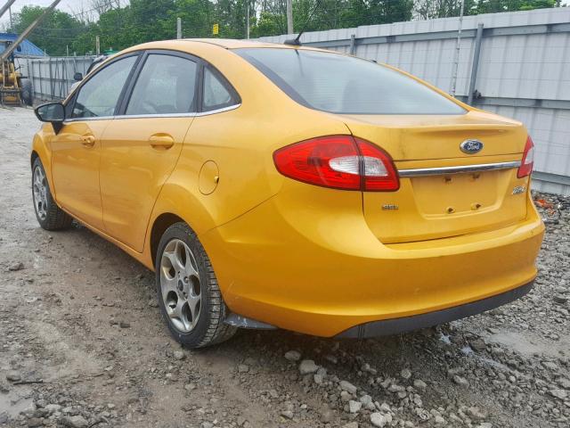 3FADP4CJ1BM108383 - 2011 FORD FIESTA SEL YELLOW photo 3