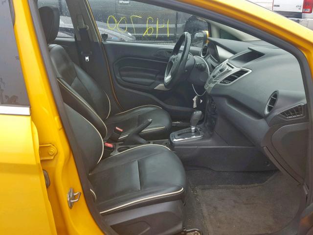 3FADP4CJ1BM108383 - 2011 FORD FIESTA SEL YELLOW photo 5