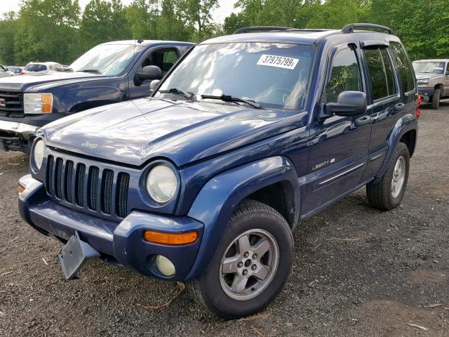 1J4GL58K82W234423 - 2002 JEEP LIBERTY LI BLUE photo 2