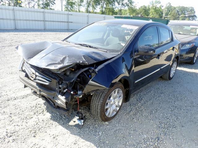 3N1AB6AP0BL603424 - 2011 NISSAN SENTRA 2.0 BLACK photo 2