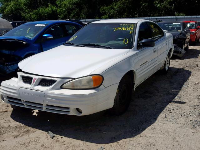 1G2NE52T7XM760767 - 1999 PONTIAC GRAND AM S WHITE photo 2