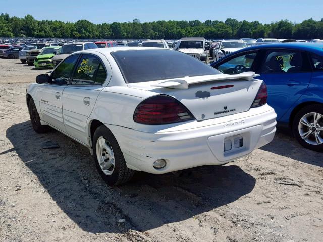 1G2NE52T7XM760767 - 1999 PONTIAC GRAND AM S WHITE photo 3