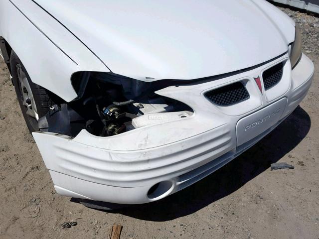 1G2NE52T7XM760767 - 1999 PONTIAC GRAND AM S WHITE photo 9