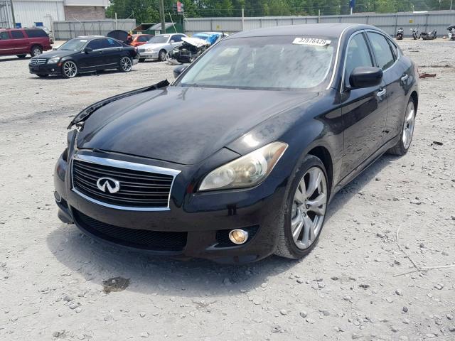 JN1BY1AP5BM320271 - 2011 INFINITI M37 BLACK photo 2