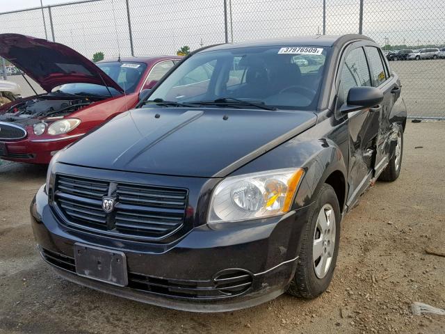 1B3HB28B68D571822 - 2008 DODGE CALIBER BLACK photo 2