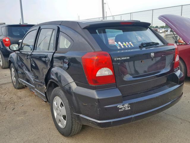 1B3HB28B68D571822 - 2008 DODGE CALIBER BLACK photo 3