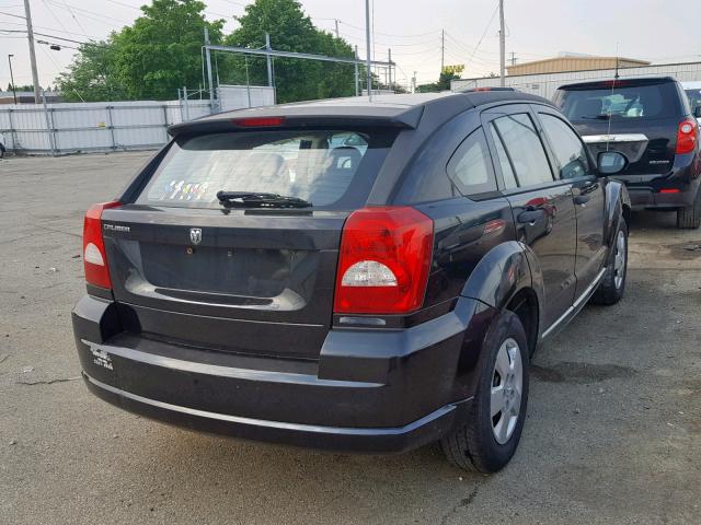 1B3HB28B68D571822 - 2008 DODGE CALIBER BLACK photo 4