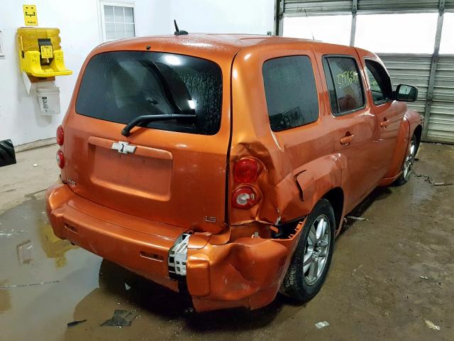 3GNDA13D68S610533 - 2008 CHEVROLET HHR LS ORANGE photo 4