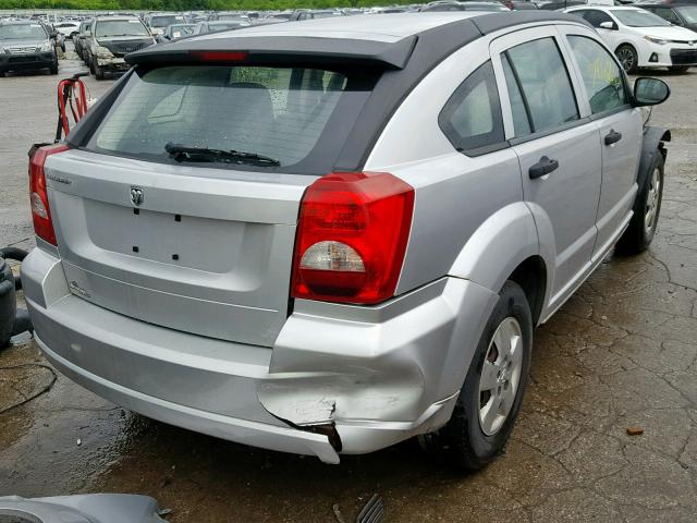 1B3HB28B17D364379 - 2007 DODGE CALIBER SILVER photo 4