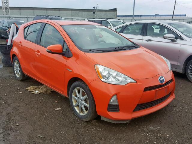 JTDKDTB3XD1048093 - 2013 TOYOTA PRIUS C ORANGE photo 1