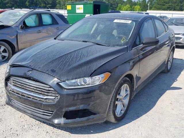 3FA6P0G71DR243840 - 2013 FORD FUSION S BLACK photo 2