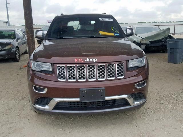 1C4RJFJG0EC269821 - 2014 JEEP GRAND CHER BURGUNDY photo 9