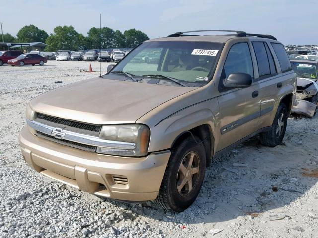 1GNDS13S442240250 - 2004 CHEVROLET TRAILBLAZE GOLD photo 2