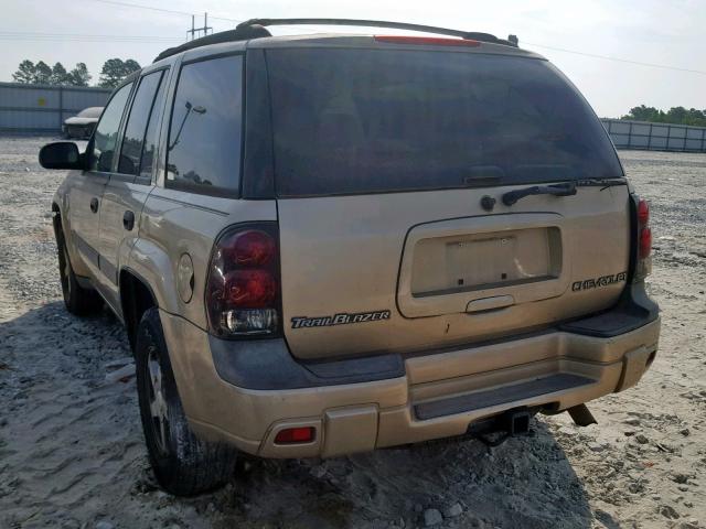 1GNDS13S442240250 - 2004 CHEVROLET TRAILBLAZE GOLD photo 3