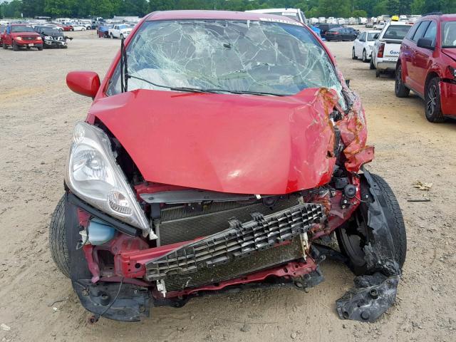 JHMGE8H54BC003921 - 2011 HONDA FIT SPORT RED photo 7