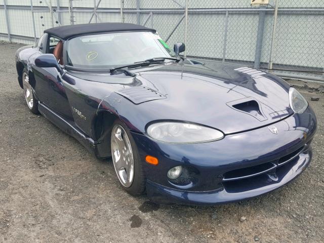 1B3ER65E01V704076 - 2001 DODGE VIPER RT-1 BLUE photo 1