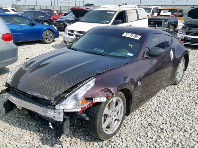 JN1AZ4EH4CM562726 - 2012 NISSAN 370Z BASE BURGUNDY photo 2