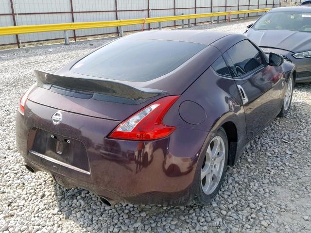 JN1AZ4EH4CM562726 - 2012 NISSAN 370Z BASE BURGUNDY photo 4