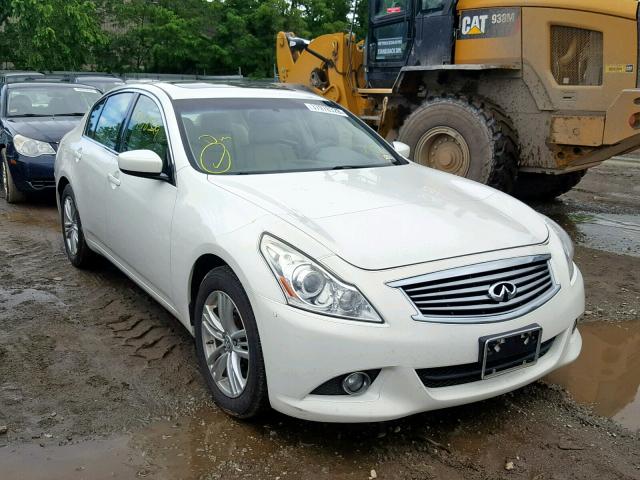 JN1CV6AR5AM254931 - 2010 INFINITI G37 WHITE photo 1