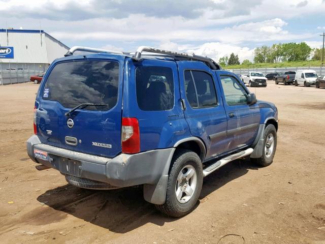 5N1ED28Y44C608510 - 2004 NISSAN XTERRA XE BLUE photo 4