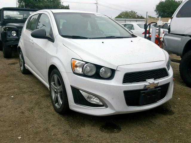 1G1JG6SB5D4169973 - 2013 CHEVROLET SONIC RS WHITE photo 1