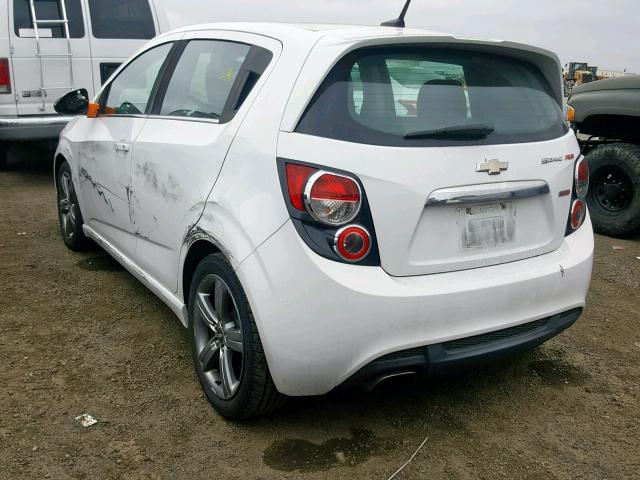 1G1JG6SB5D4169973 - 2013 CHEVROLET SONIC RS WHITE photo 3