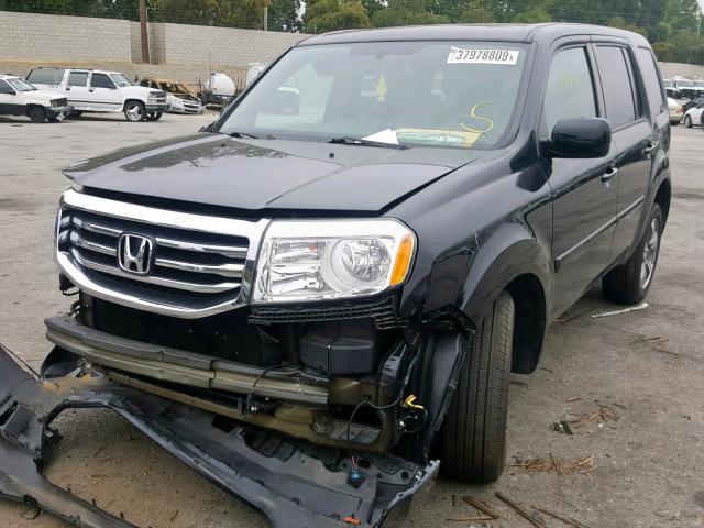 5FNYF3H38FB031640 - 2015 HONDA PILOT SE BLACK photo 2