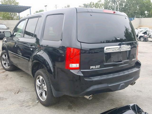 5FNYF3H38FB031640 - 2015 HONDA PILOT SE BLACK photo 3