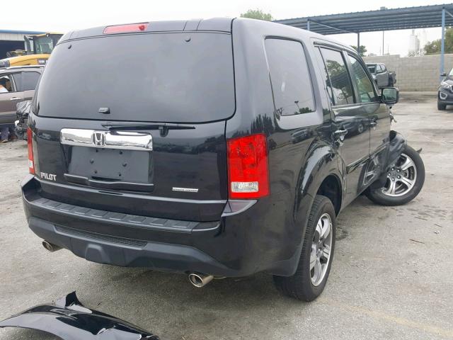 5FNYF3H38FB031640 - 2015 HONDA PILOT SE BLACK photo 4