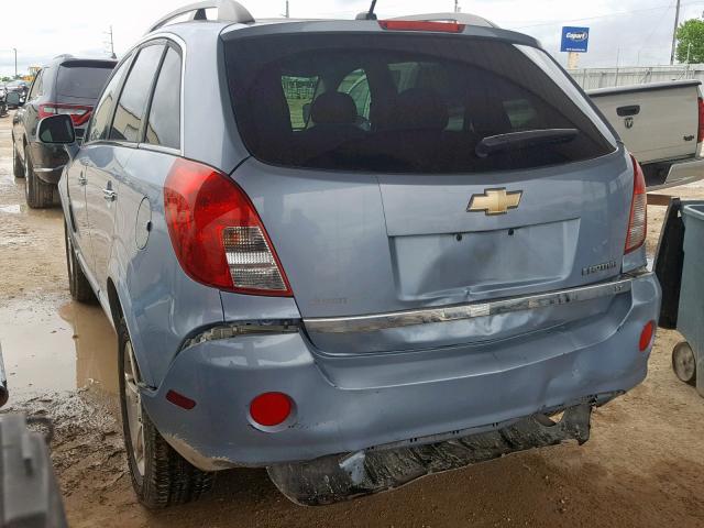 3GNAL3EK0DS638052 - 2013 CHEVROLET CAPTIVA LT BLUE photo 3