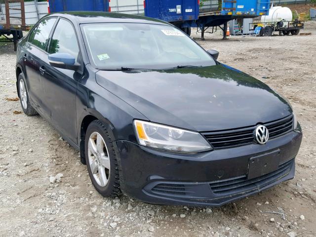 3VW2K7AJ2CM313052 - 2012 VOLKSWAGEN JETTA BASE BLACK photo 1