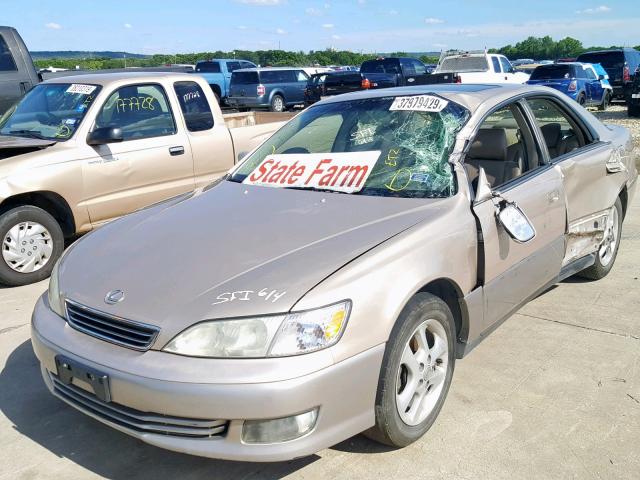 JT8BF28G0Y5077744 - 2000 LEXUS ES 300 BEIGE photo 2